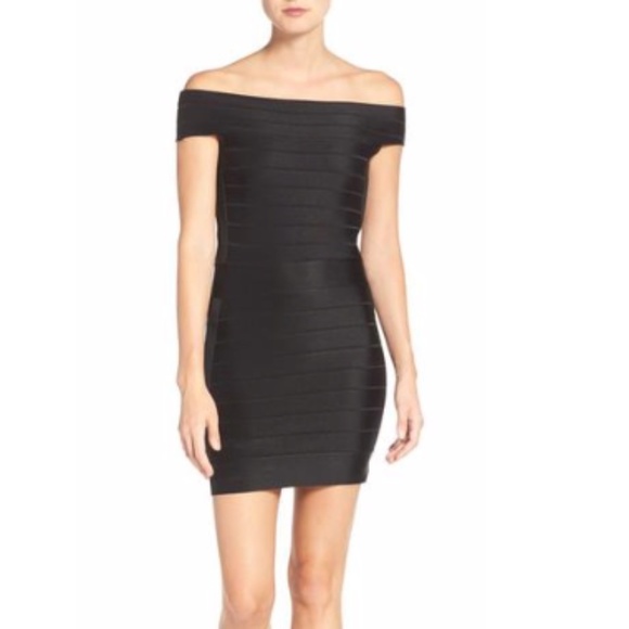 French Connection Off the Shoulder Bandage Dress - Picture 1 of 3